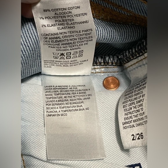 Lucky Brand Light Denim Relaxed Tapered Fit Wide Leg Jeans Size 26 - Picture 11 of 11